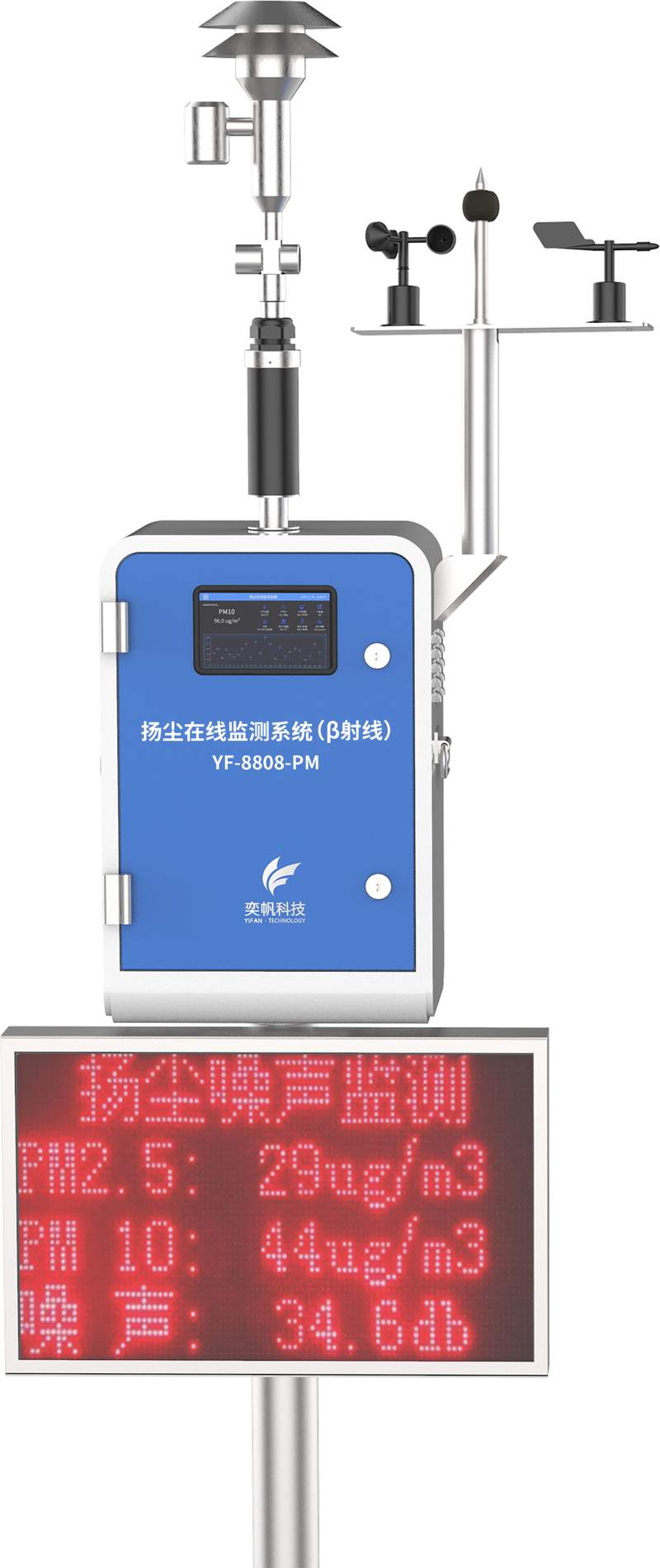 貝塔射線揚塵監測系統